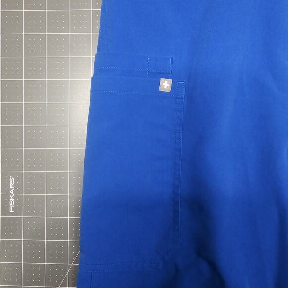 Figs Technical Collection Scrub Pants Womens XXL Tall Blue Hospital T21004T - Picture 2 of 13